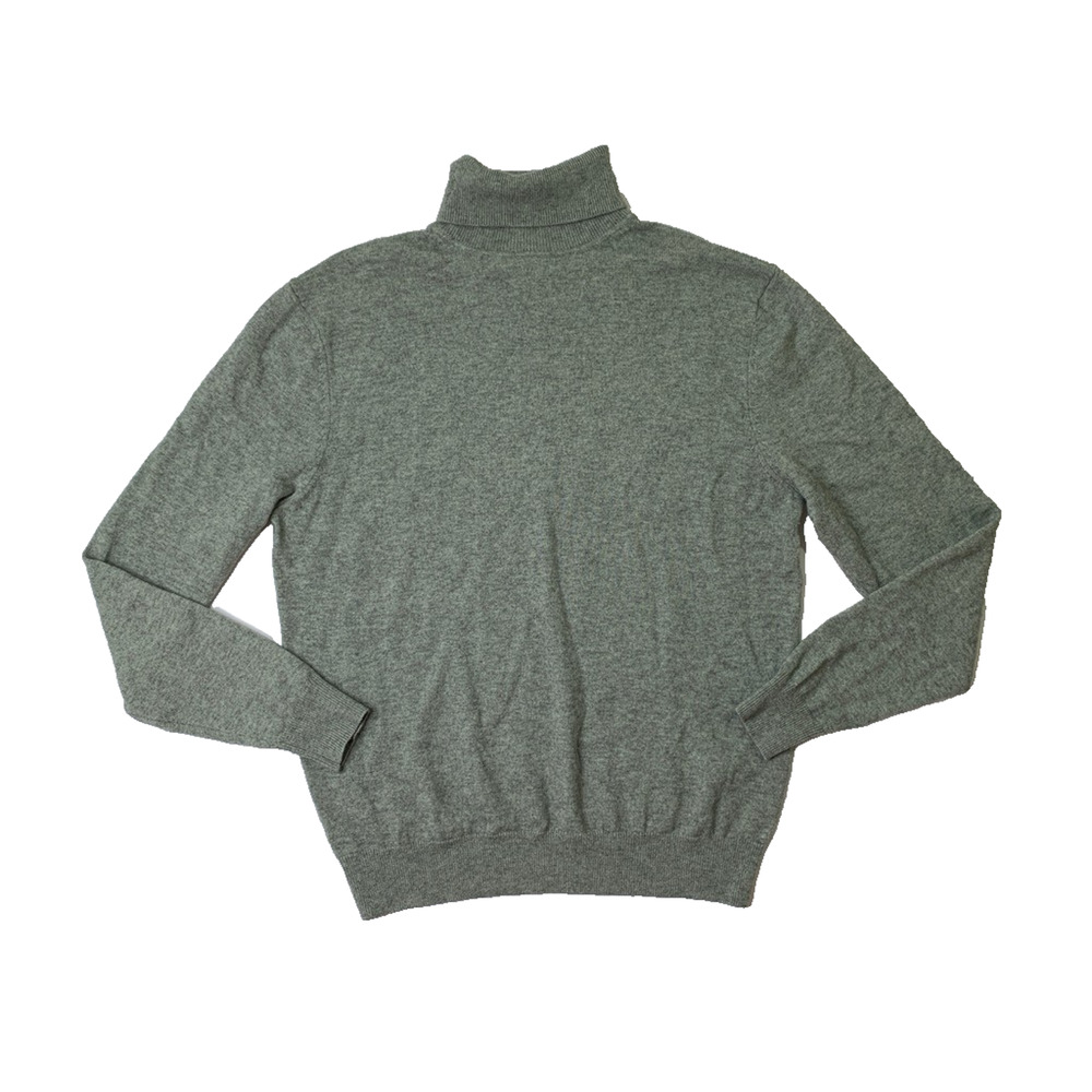Suitsupply Sweater Mens XL Sage Wool Cashmere Blend Turtleneck Heather *READ